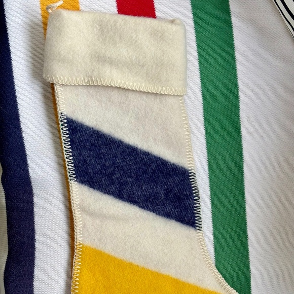 HBC STRIPES Signature 100% Wool Iconic Stripes Christmas Stocking - Picture 6 of 8